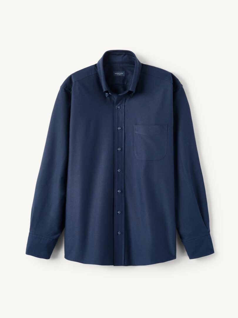 Clark Navy Oxford Cloth Button Down Product Image