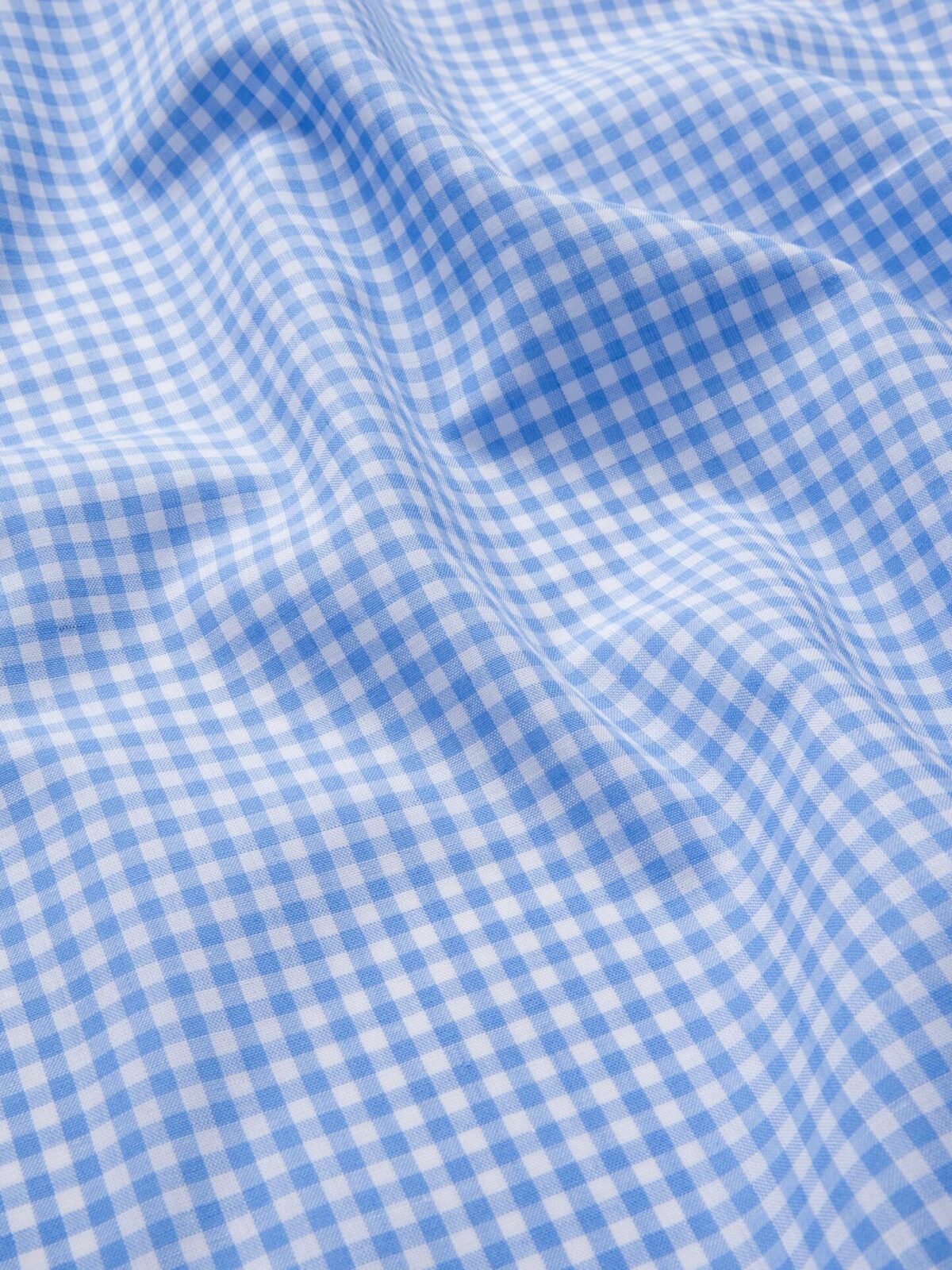 Linen gingham fabric for shirts and dresses, with gingham checks