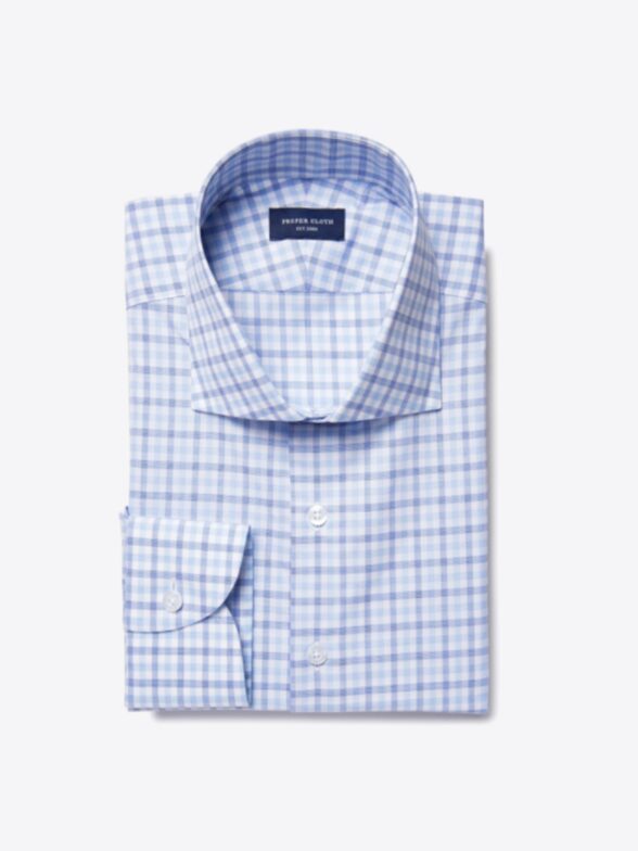 Thomas Mason Blue Multi Check