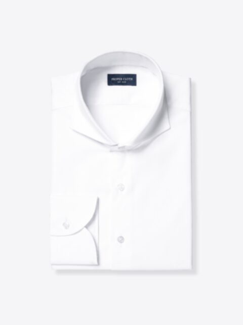 Shop Thomas Mason White Royal Oxford