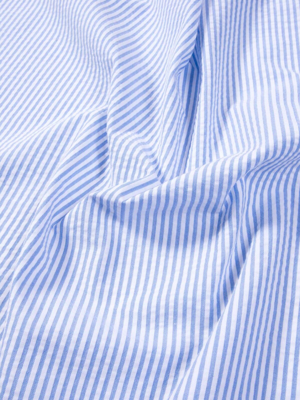 Portuguese Blue Stripe Seersucker Shirts by Proper Cloth