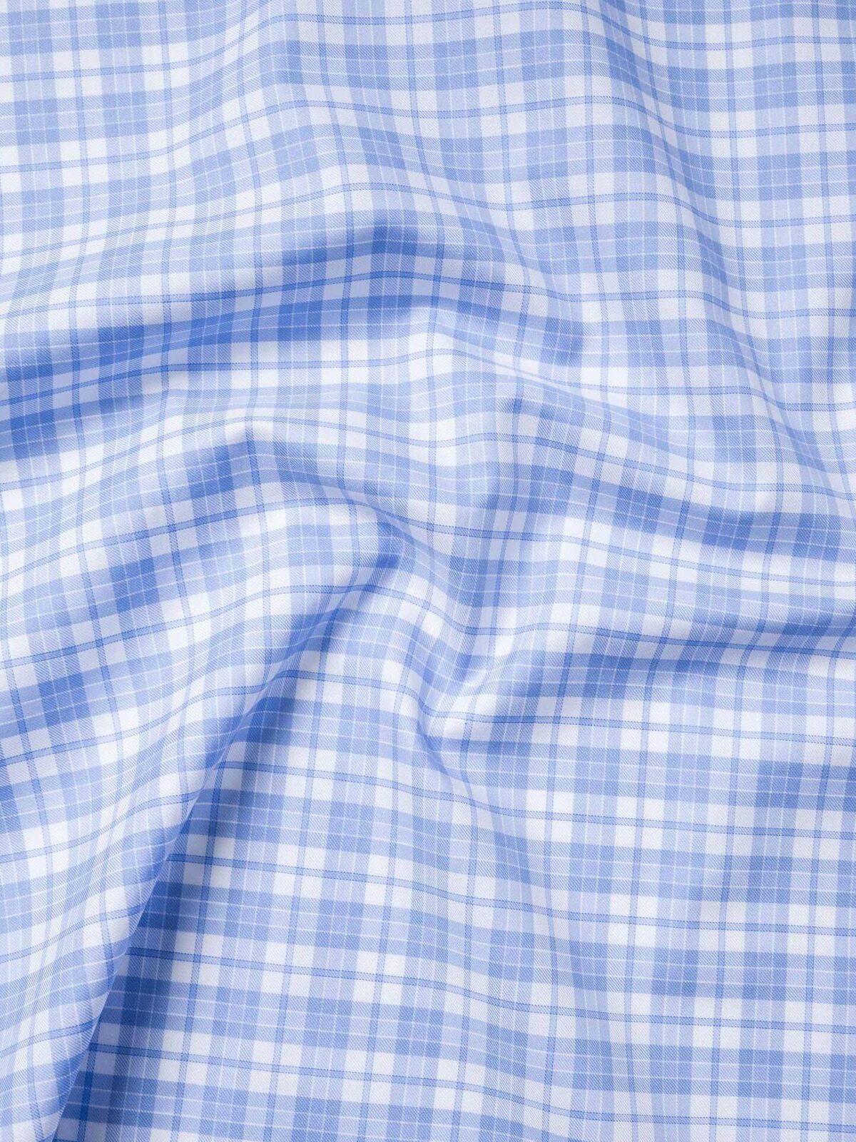 Varick Light Blue Multi Check Twill Shirts By Proper Cloth