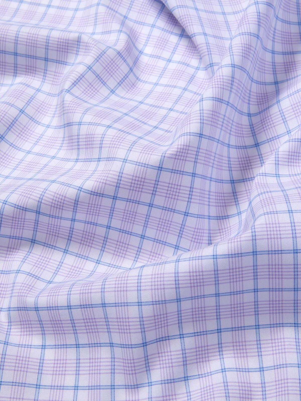 Bryce Lavender and Blue Multi Check Shirts by Proper Cloth