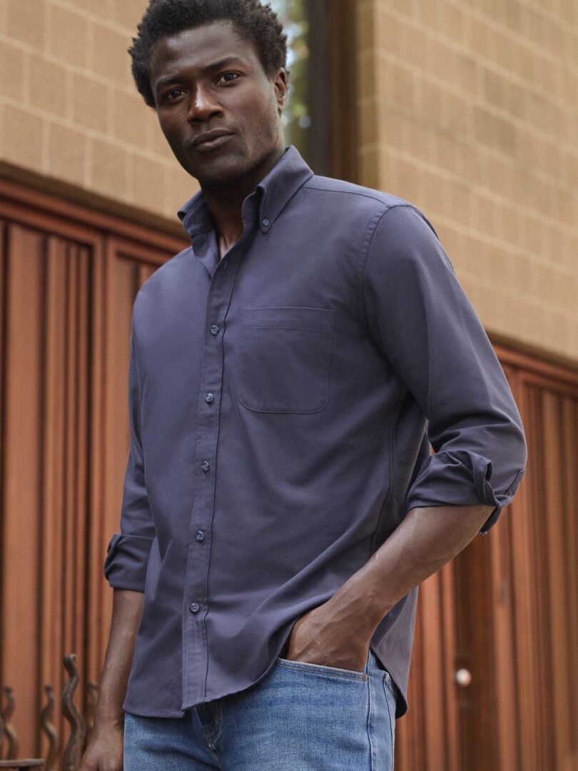 The American Pima Oxford Detail