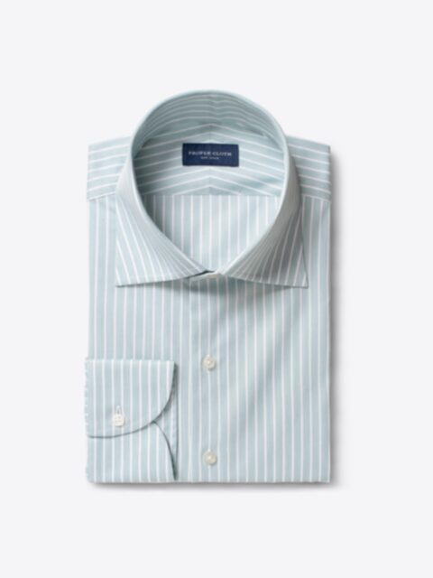 Shop Varese Green  Reverse Stripe