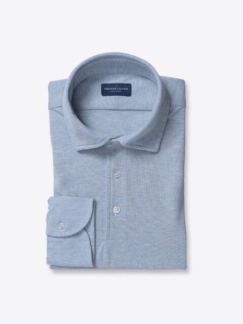 Shop Sullivan Light Blue Melange Easy Care Knit