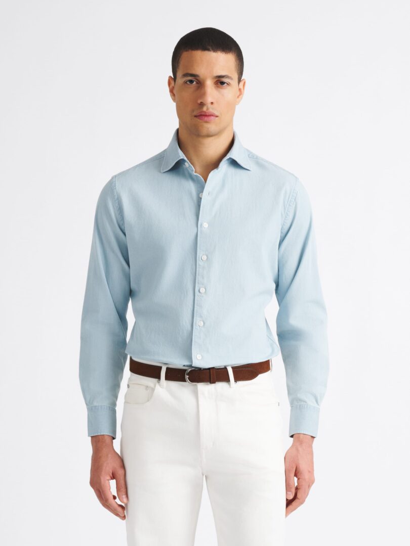 Extra Light Wash Denim Shirt Thumb Detail