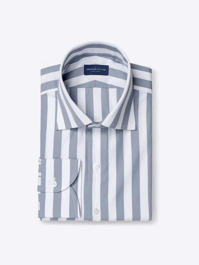 Canclini Grey Bold Stripe 