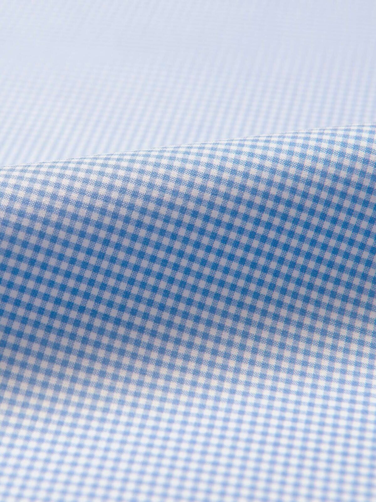 Waverly Light Blue 120s Micro Gingham Shirts by Proper Cloth