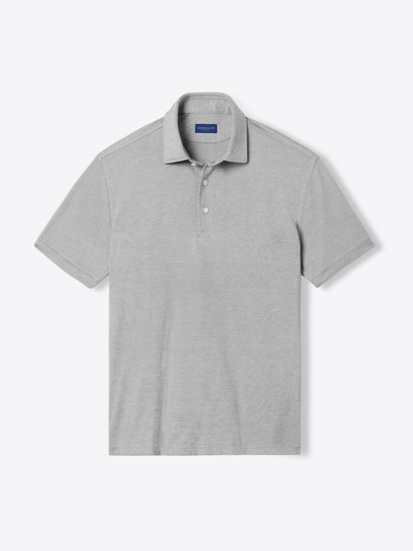 Pinehurst Grey Cotton and Tencel Knit Jersey 