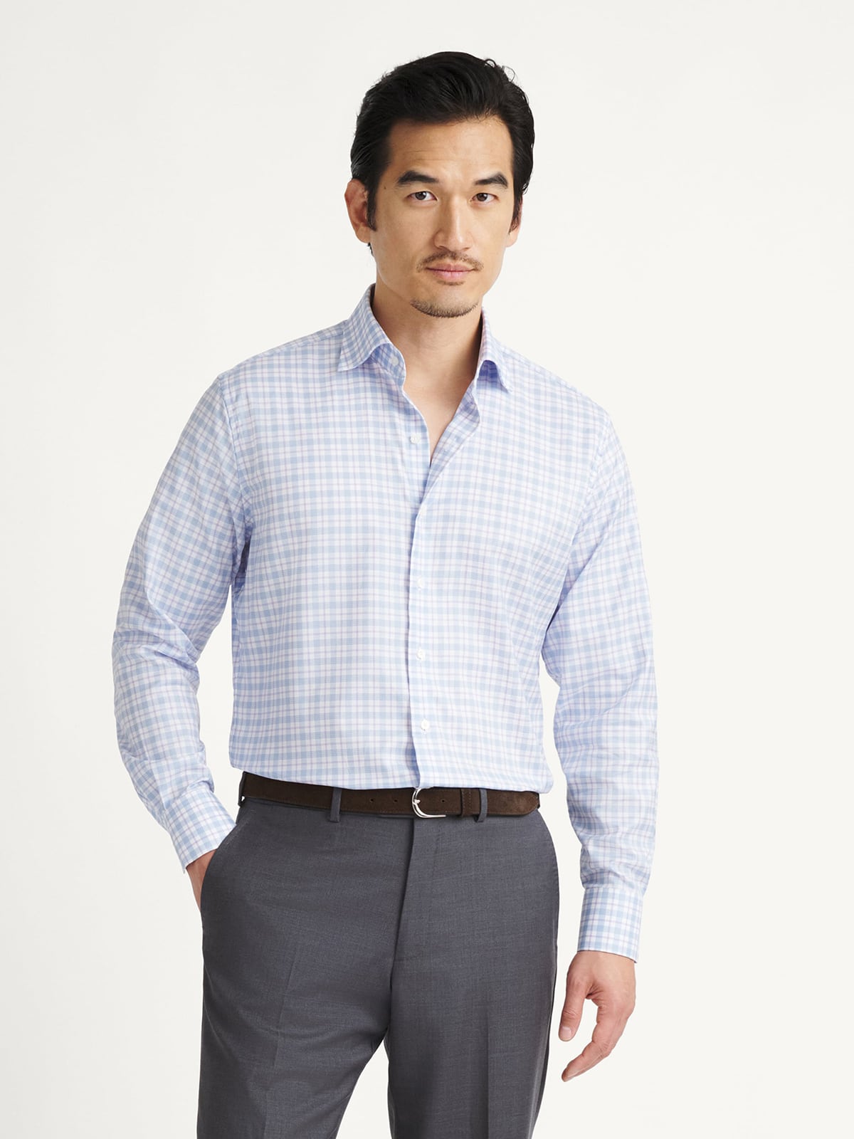 Ernesto Lt. Blue w/ Lavender Tint Dress Shirt main image 1