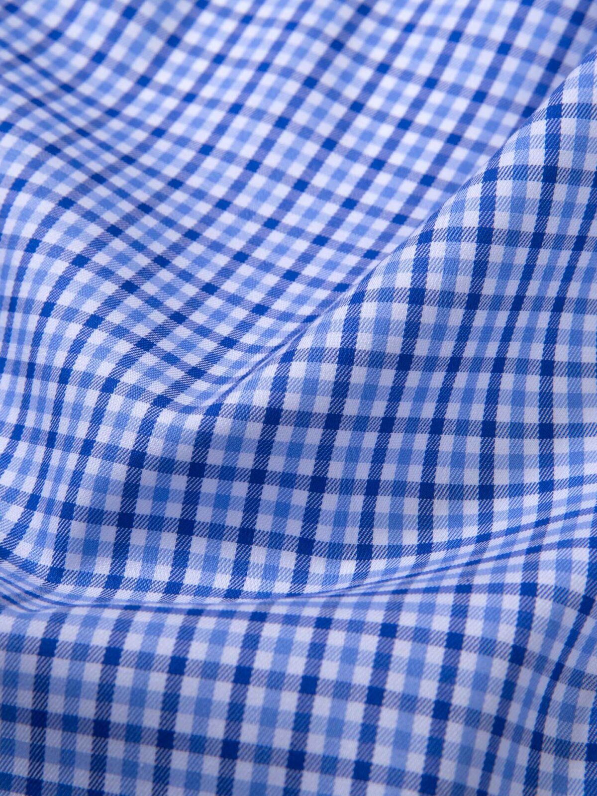 William Light Blue Multi Gingham Shirts by Proper Cloth