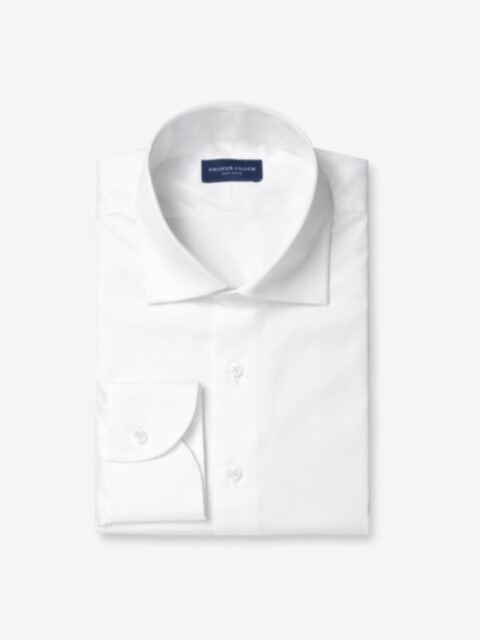 Shop Thomas Mason White 100s Twill