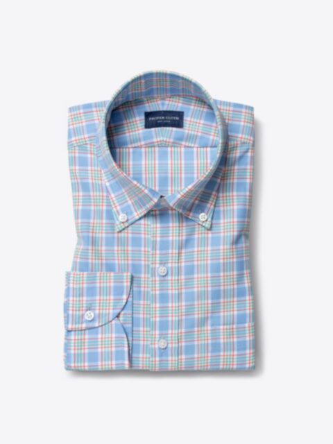 Shop Sorrento Light Blue Yellow and Red Large Check