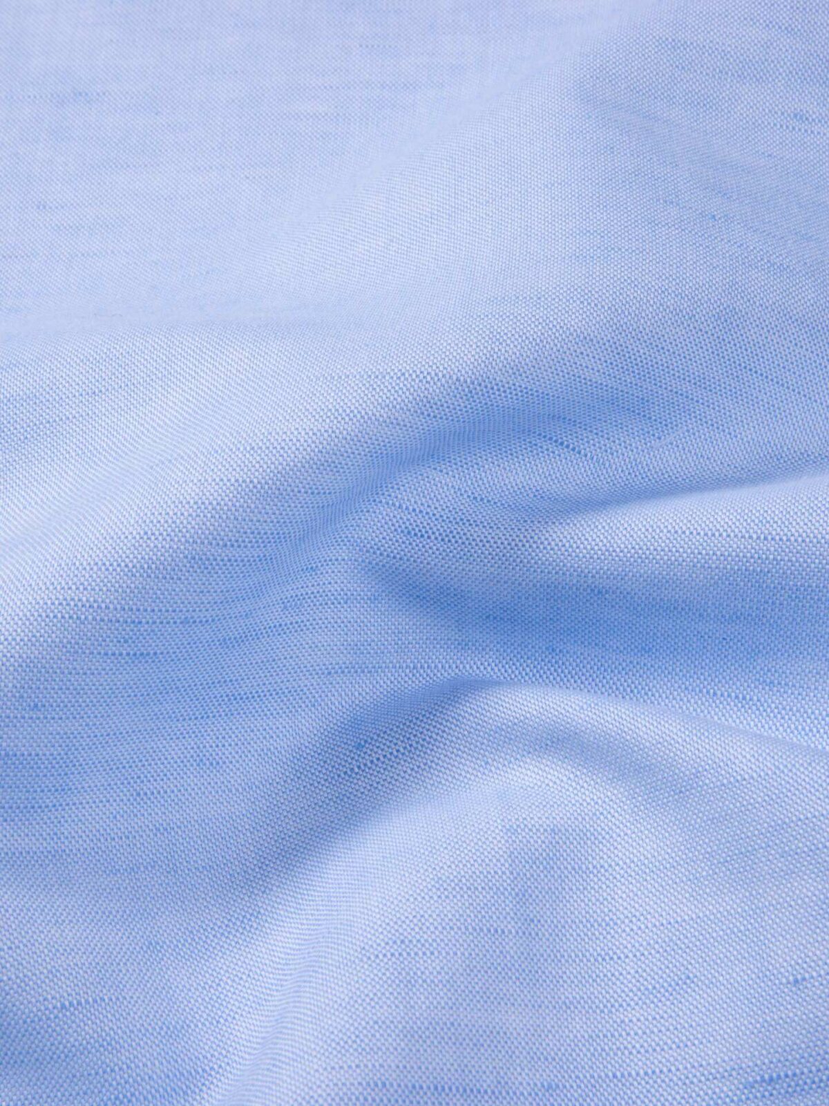 Portuguese Light Blue Cotton and Linen Oxford Shirts by Proper Cloth