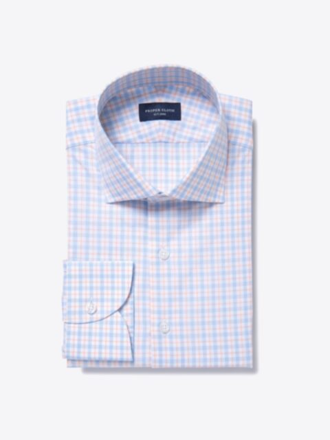 Shop Novara Blue and Orange Check