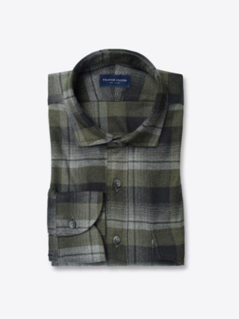 Shop Teton Pine and Grey Shadow Plaid Flannel