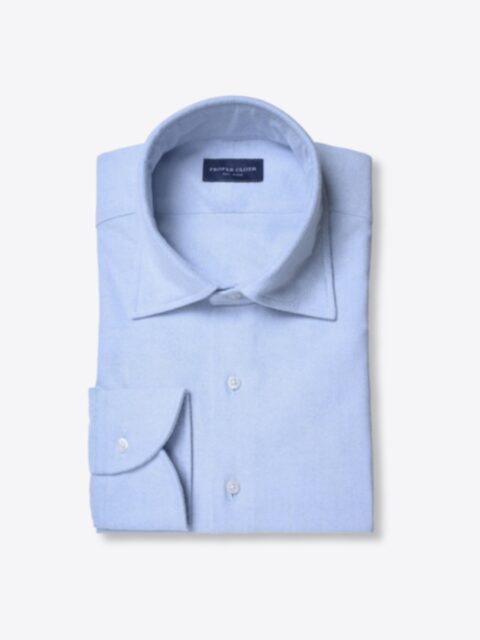 Shop Light Blue Brushed Oxford