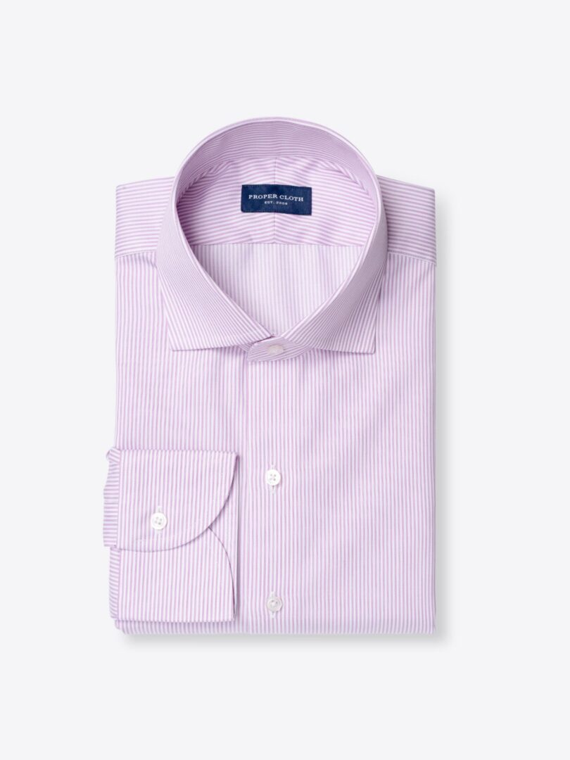 Thomas Mason WR Lavender Fine Stripe 