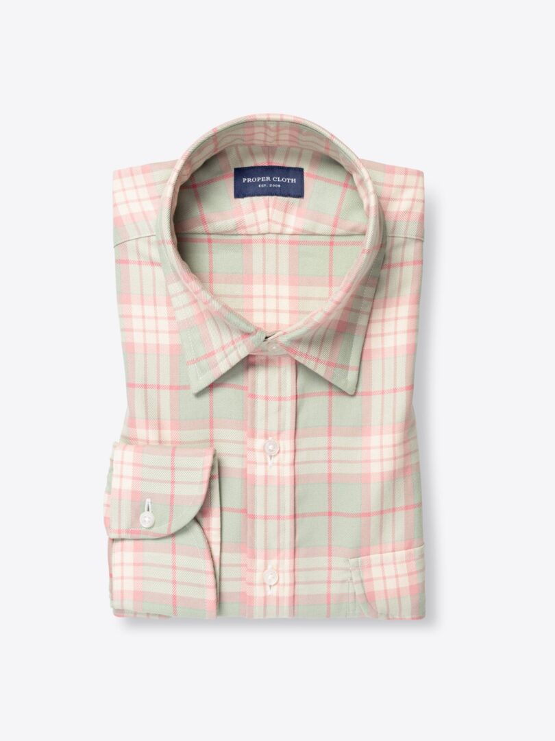 Dusty Sage and Rose California Plaid 
