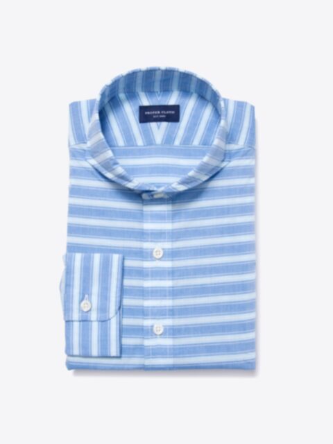 Shop Blue and Aqua Horizon Stripe