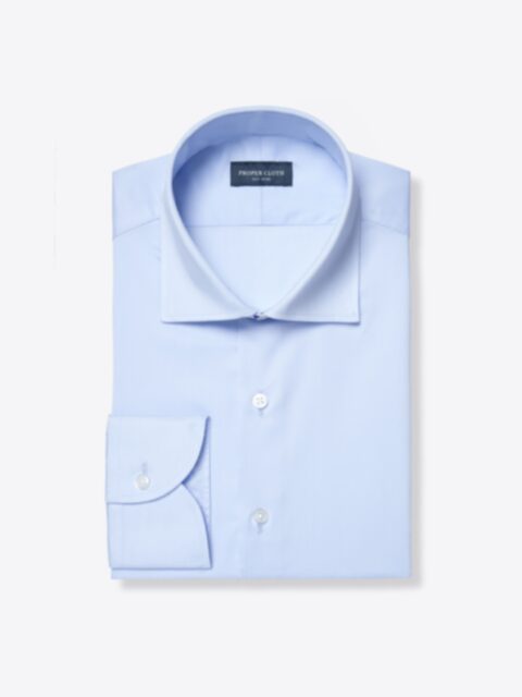 Shop Albini Light Blue Performance Lyocell Stretch Twill