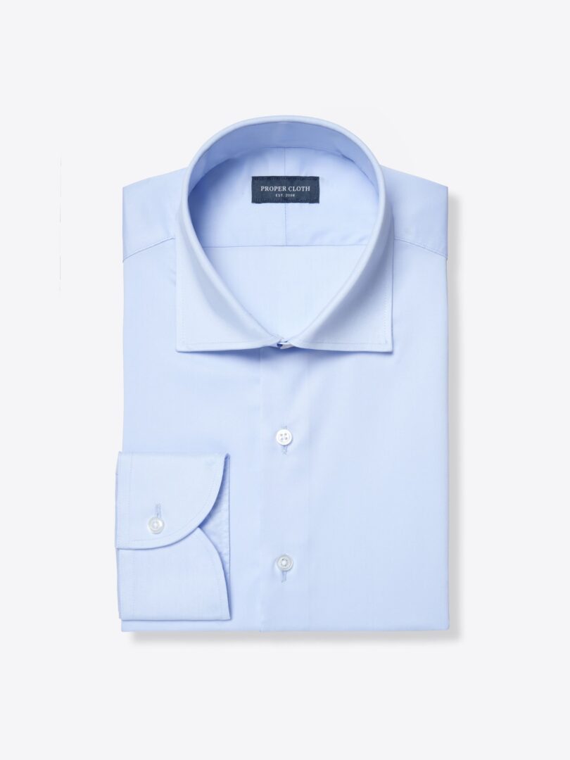 Albini Light Blue Performance Dress Shirt Product Image