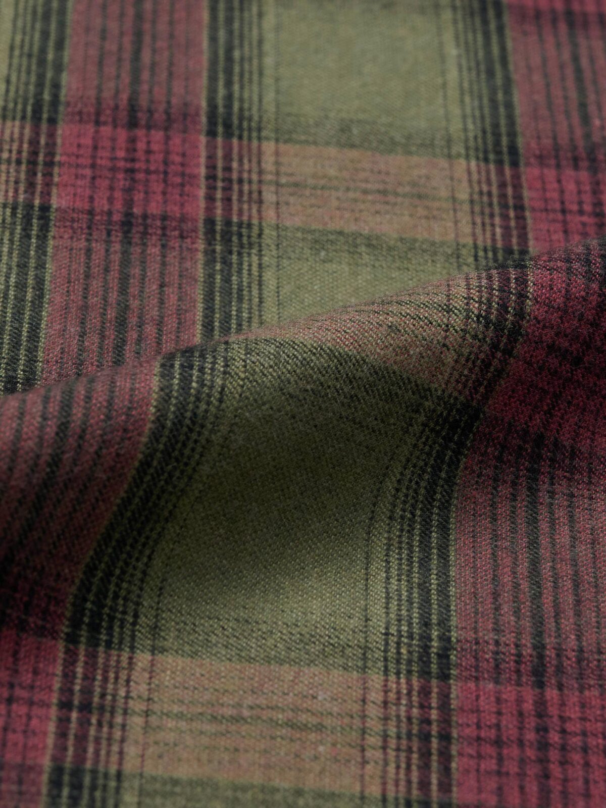 pine green and red shirt