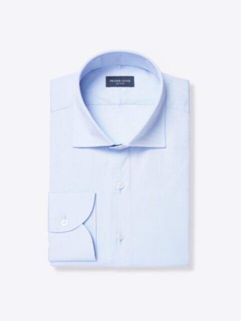 Shop Thomas Mason Light Blue Pinpoint