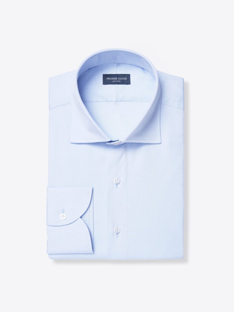 Thomas Mason Light Blue Pinpoint 