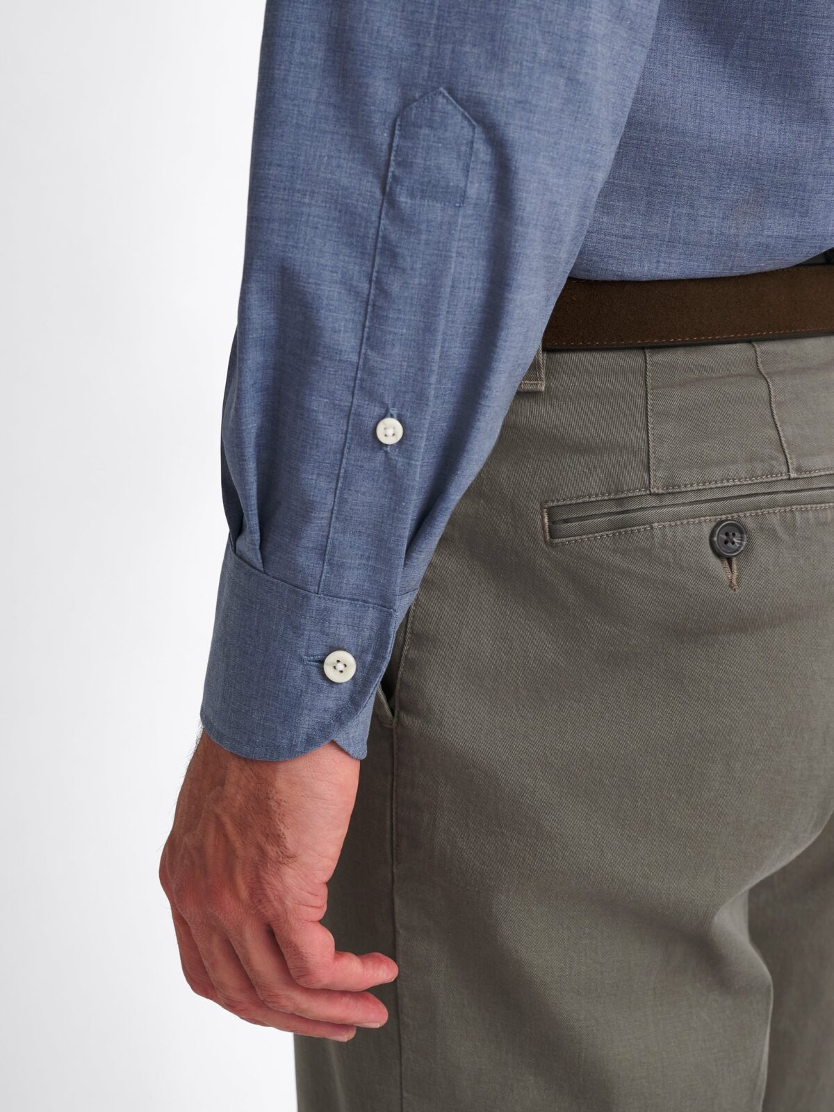 The Bleecker Sport Shirt in Slate Melange