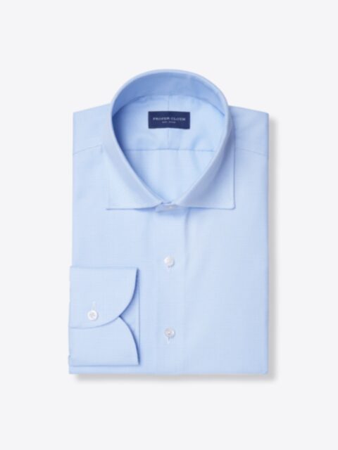 Mayfair Wrinkle-Resistant Light Blue Stripe Shirt