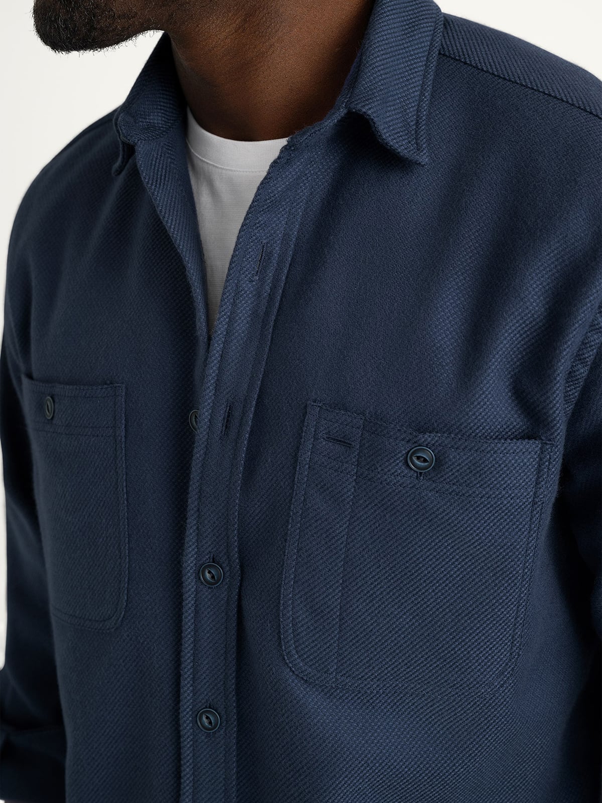 The Blanket Overshirt in Navy