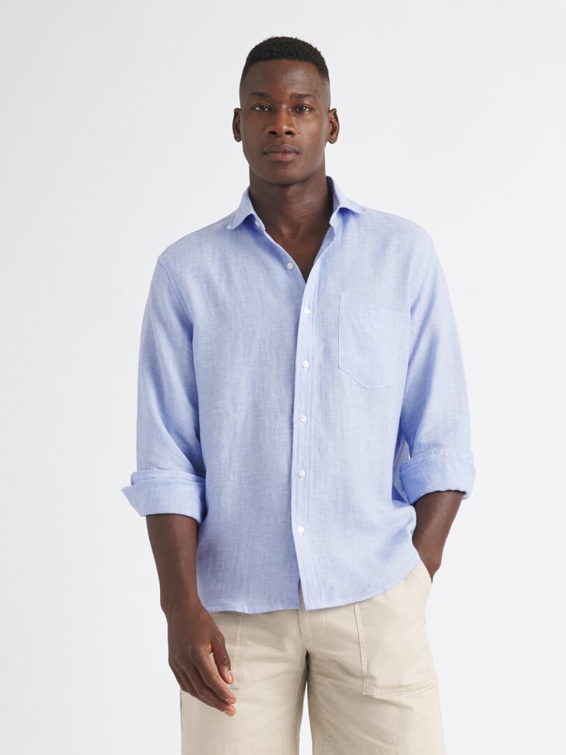 The Baird McNutt Irish Linen Shirt Detail