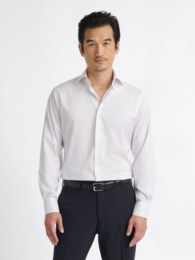 Non-Iron Stretch Supima White Twill Thumb Detail