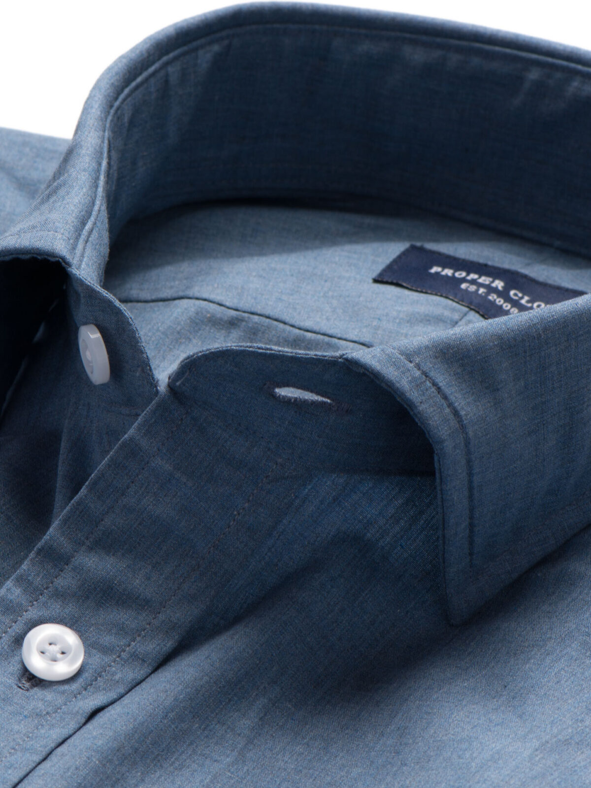 Bleecker Steel Blue Melange Popover Shirt
