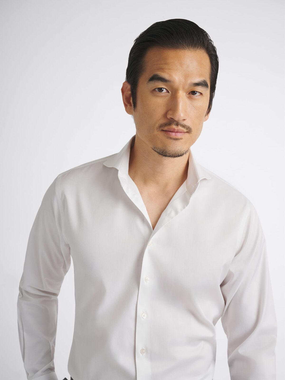 Non-Iron Stretch Supima White Cutaway Dress Shirt Shirt