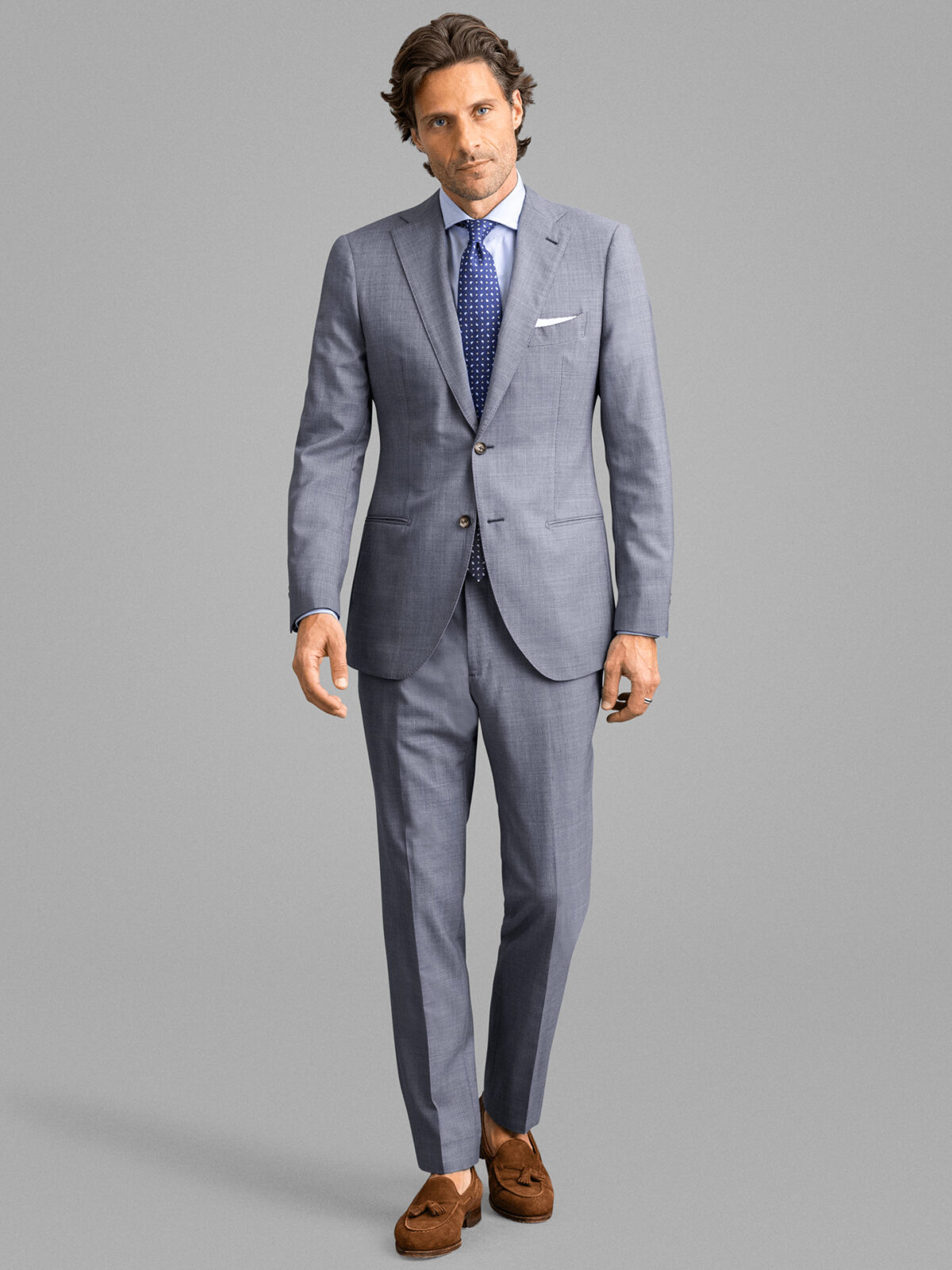 Albiate Light Blue Chambray Shirt by Proper Cloth