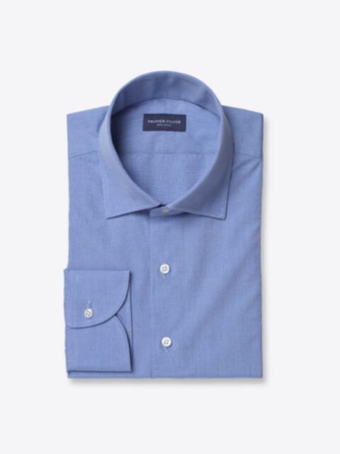 Blue Indigo Chambray Shirt by Proper Cloth
