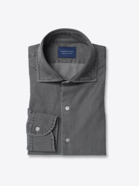 Shop Albiate Washed Grey Denim