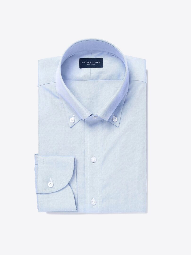 Bowery Light Blue Wrinkle-Resistant Pinpoint 