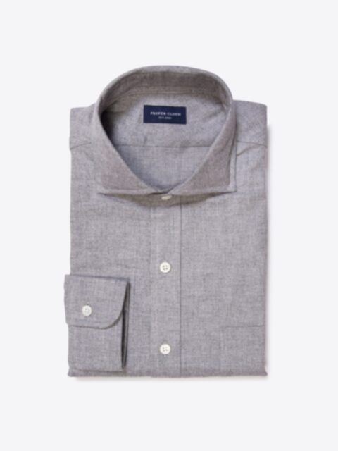Shop Light Grey Heathered Flannel