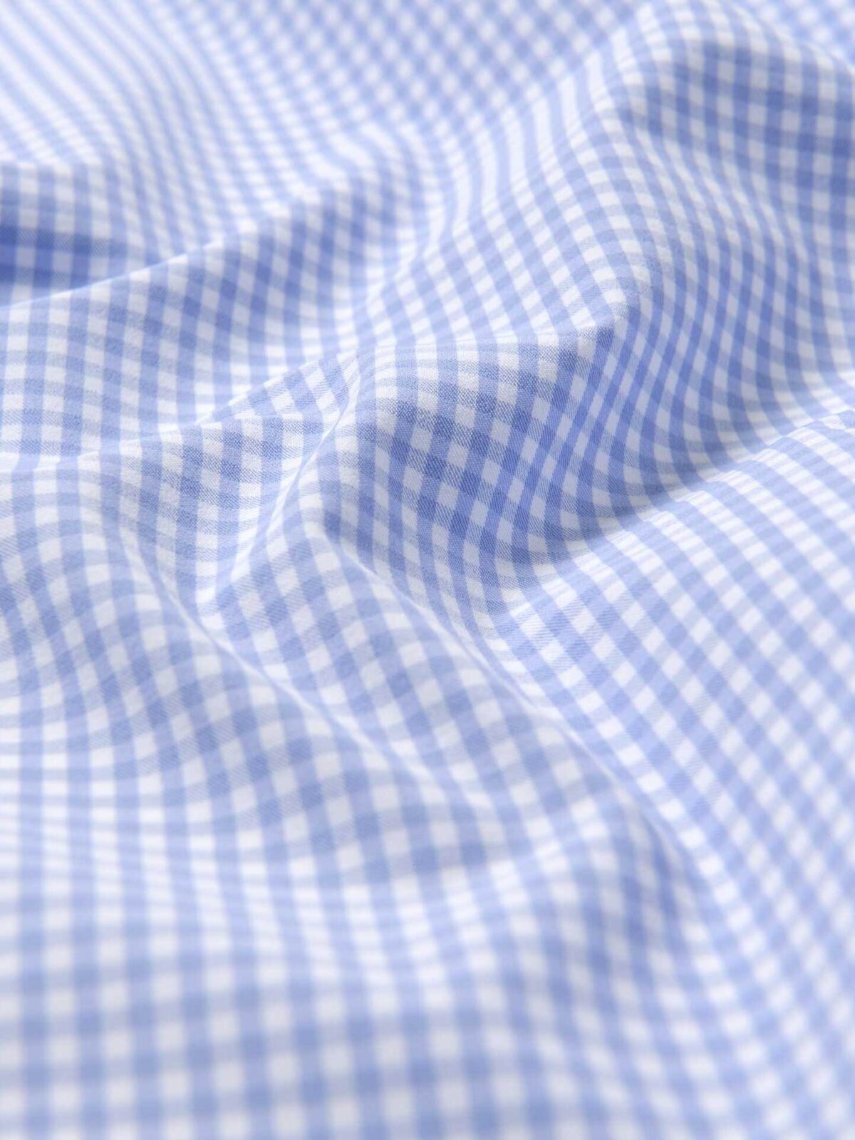 Recycled Cotton Free Performance Light Blue Gingham Shirts by Proper Cloth