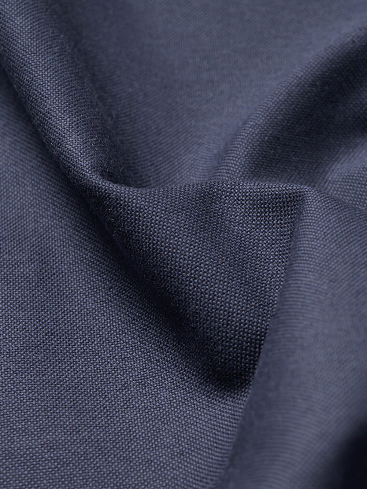 Famous NYC Designer Navy Glazed Cotton - Woven - Cotton - Fashion