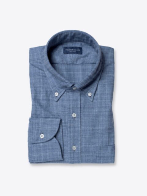 Shop Light Blue Slub Flannel