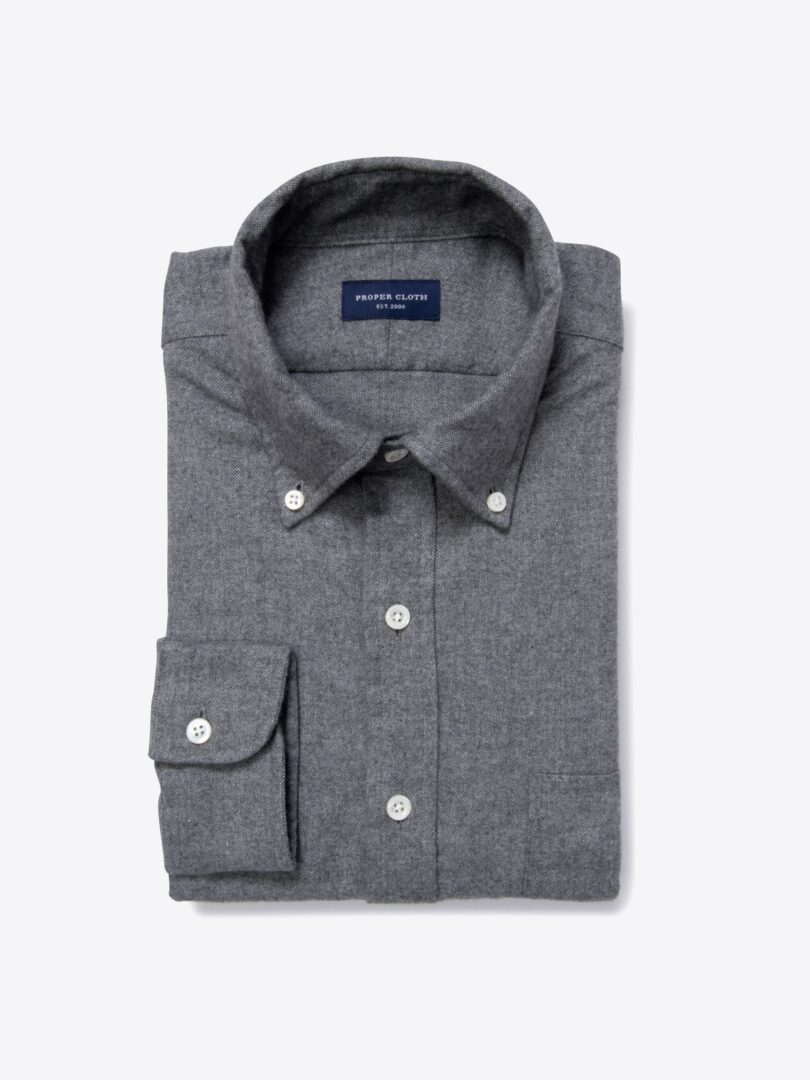 Canclini Cinder Beacon Flannel Tailor Made Shirt 