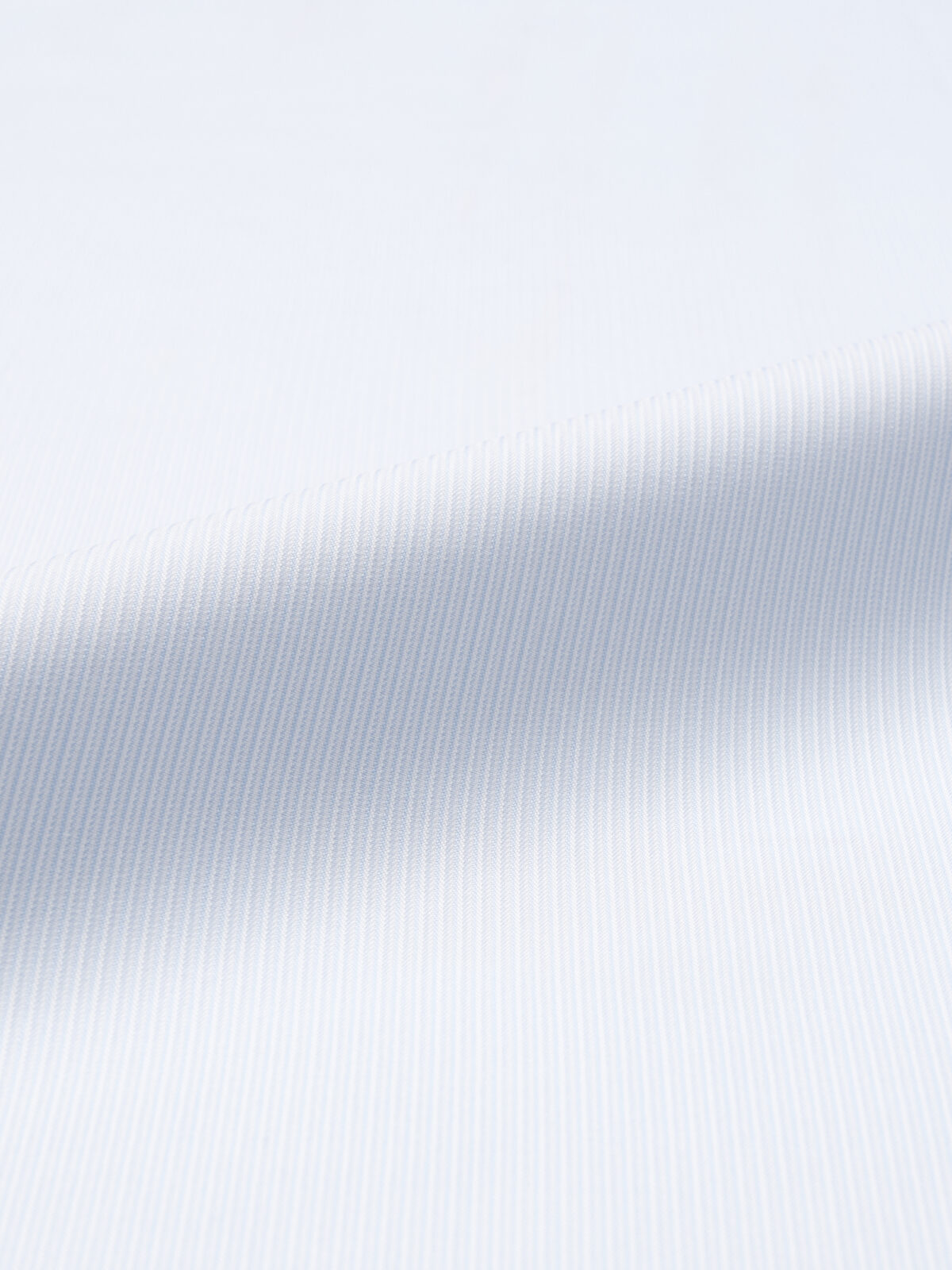 The Thomas Mason Fine Twill Shirt in Light Blue Micro Stripe