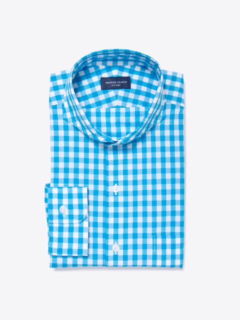 Shop Aqua Large Gingham