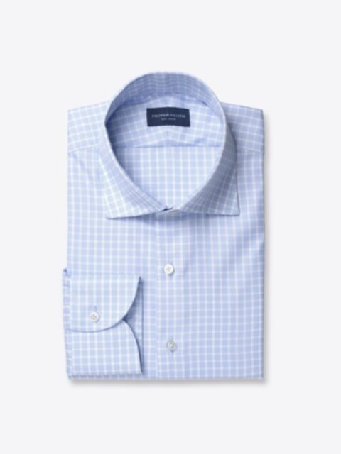 Shop Mercer Light Blue End on End Check