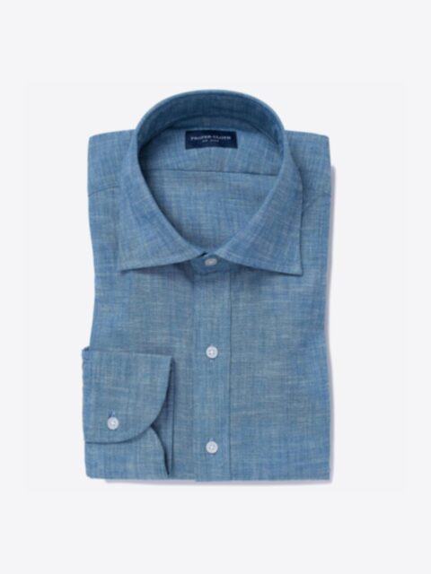Shop Japanese Light Indigo Slub Chambray
